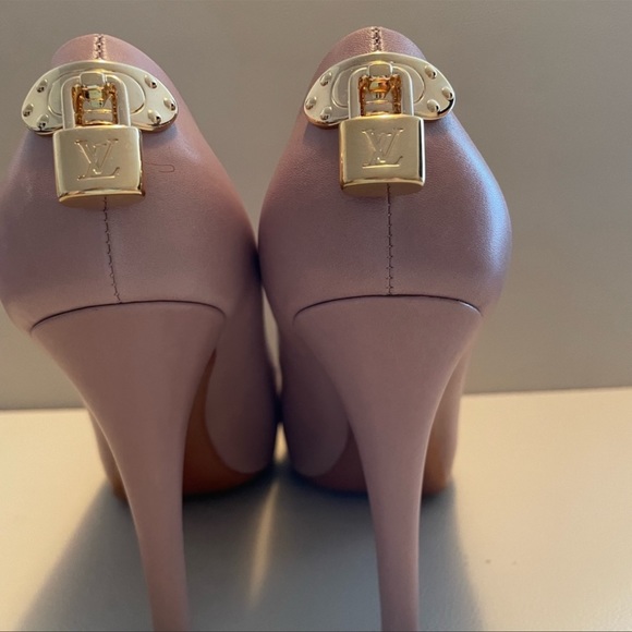 Authentic Louis Vuitton Pink Patent LeatherOh really! Peep Toe Pumps  Size38.5 - Picture 10 of 17